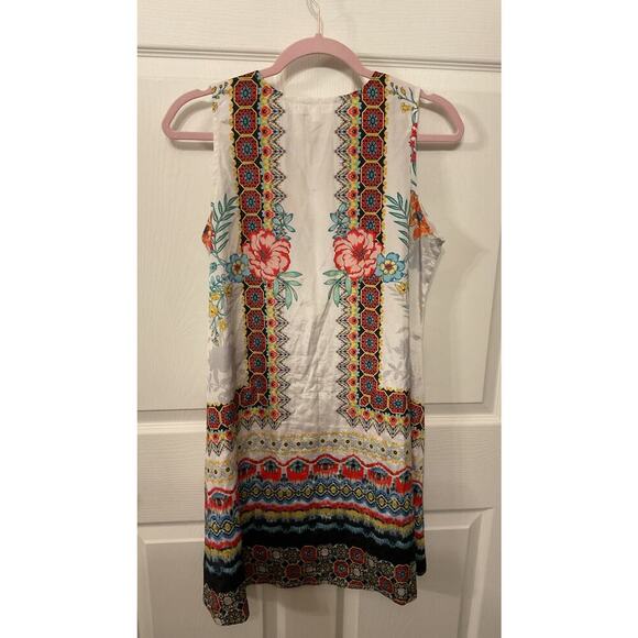 Anthropologie  Karyn Seo Sleeveless Boho Hi/Low Hem Tunic Dress – sz M - Picture 5 of 6